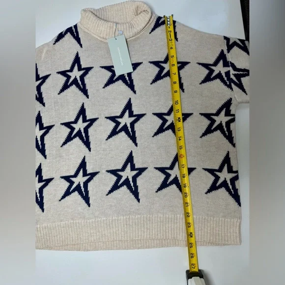 NWT Antonio Melani Active Star Wool Turtleneck Sweater - Picture 3 of 7